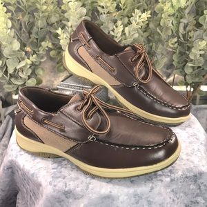 Deer Stags Brown & Tan Casual Lace-up Deck Shoes Boys 4M ✨Brand NEW Condition✨